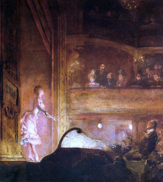  Jean-Louis Forain The Singer in Pink - Hand Painted Oil Painting