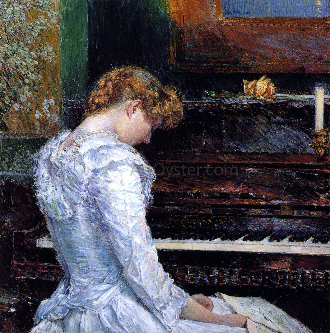  Frederick Childe Hassam The Sonata - Hand Painted Oil Painting