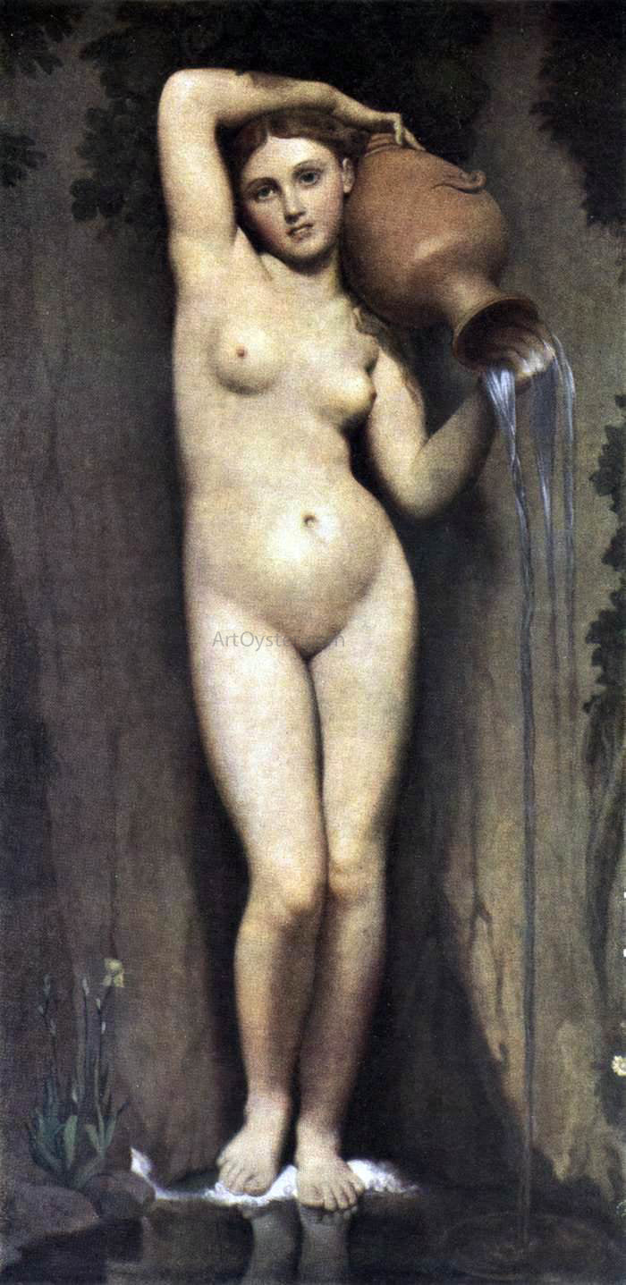  Jean-Auguste-Dominique Ingres The Source - Hand Painted Oil Painting