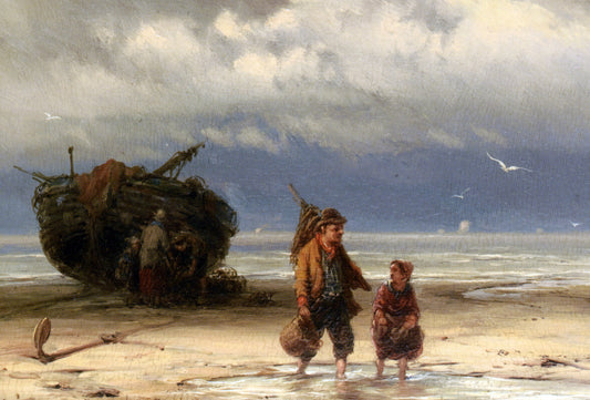  Johannes Hermanus Koekkoek The Start of the Day - Hand Painted Oil Painting