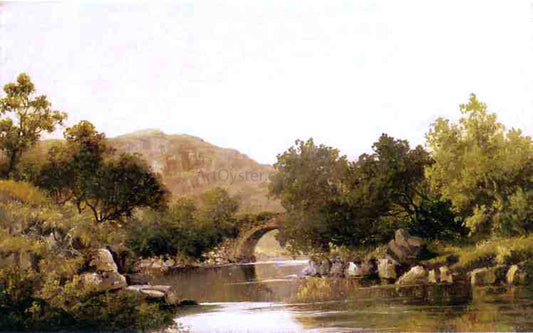 Robert Scott Duncanson The Stone Bridge - Hand Painted Oil Painting