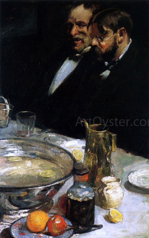  Charles Webster Hawthorne The Story (also known as Pleasures of the Table) - Hand Painted Oil Painting