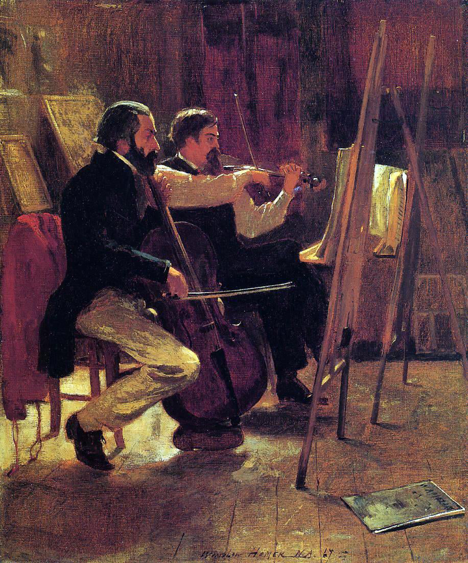  Winslow Homer The Studio - Hand Painted Oil Painting