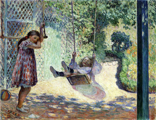  Henri Lebasque The Swing - Hand Painted Oil Painting