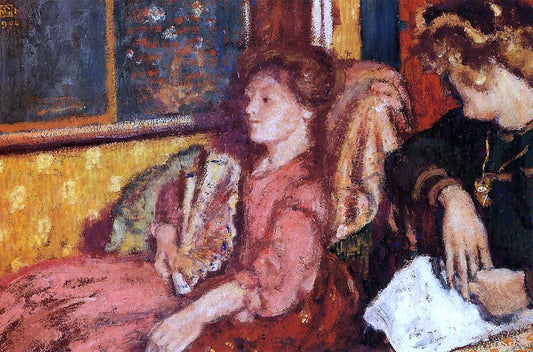  Georges Lemmen The Talk (also known as Two Women in an Interior) - Hand Painted Oil Painting