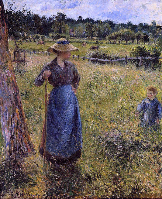  Camille Pissarro The Tedder - Hand Painted Oil Painting