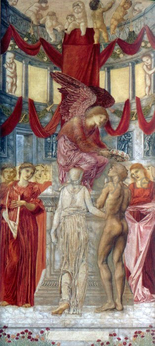  Sir Edward Burne-Jones The Temple of Love - Hand Painted Oil Painting