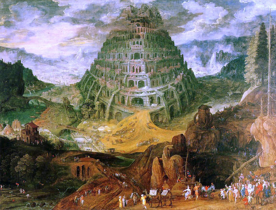  The Elder Jan Bruegel The Tower of Babel - Hand Painted Oil Painting