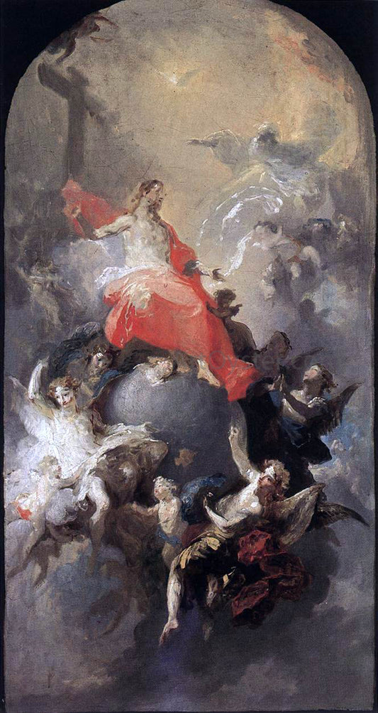  Franz Anton Maulbertsch The Trinity - Hand Painted Oil Painting
