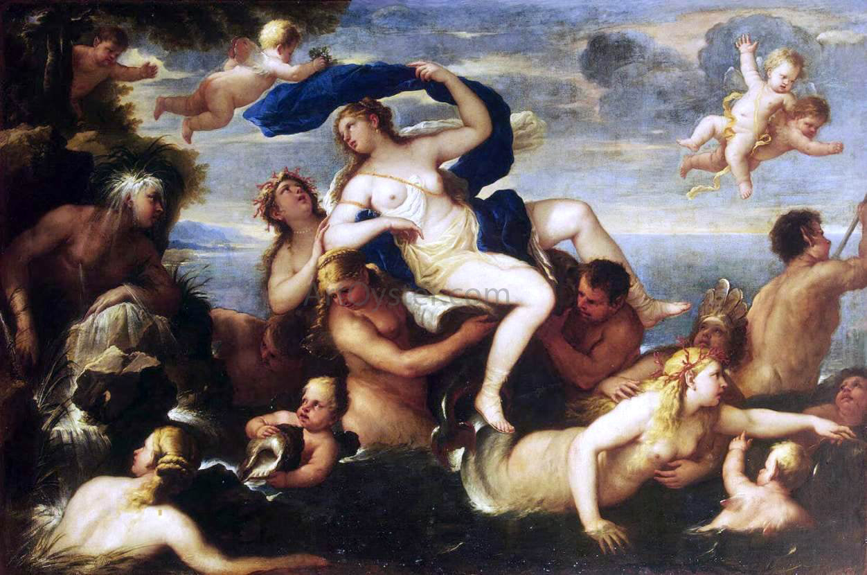  Luca Giordano The Triumph of Galatea - Hand Painted Oil Painting