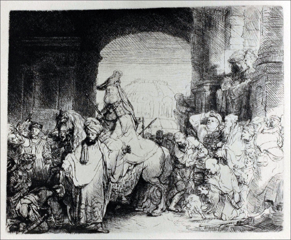 Rembrandt Van Rijn The Triumph of Mordacai - Hand Painted Oil Painting