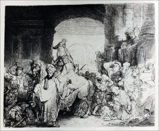  Rembrandt Van Rijn The Triumph of Mordacai - Hand Painted Oil Painting