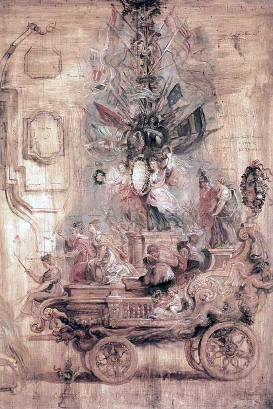  Peter Paul Rubens The Triumphal Car of Kallo (sketch) - Hand Painted Oil Painting