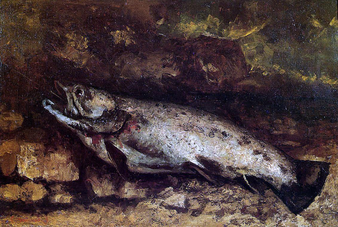  Gustave Courbet The Trout - Hand Painted Oil Painting