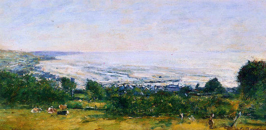  Eugene-Louis Boudin The Trouville Heights - Hand Painted Oil Painting