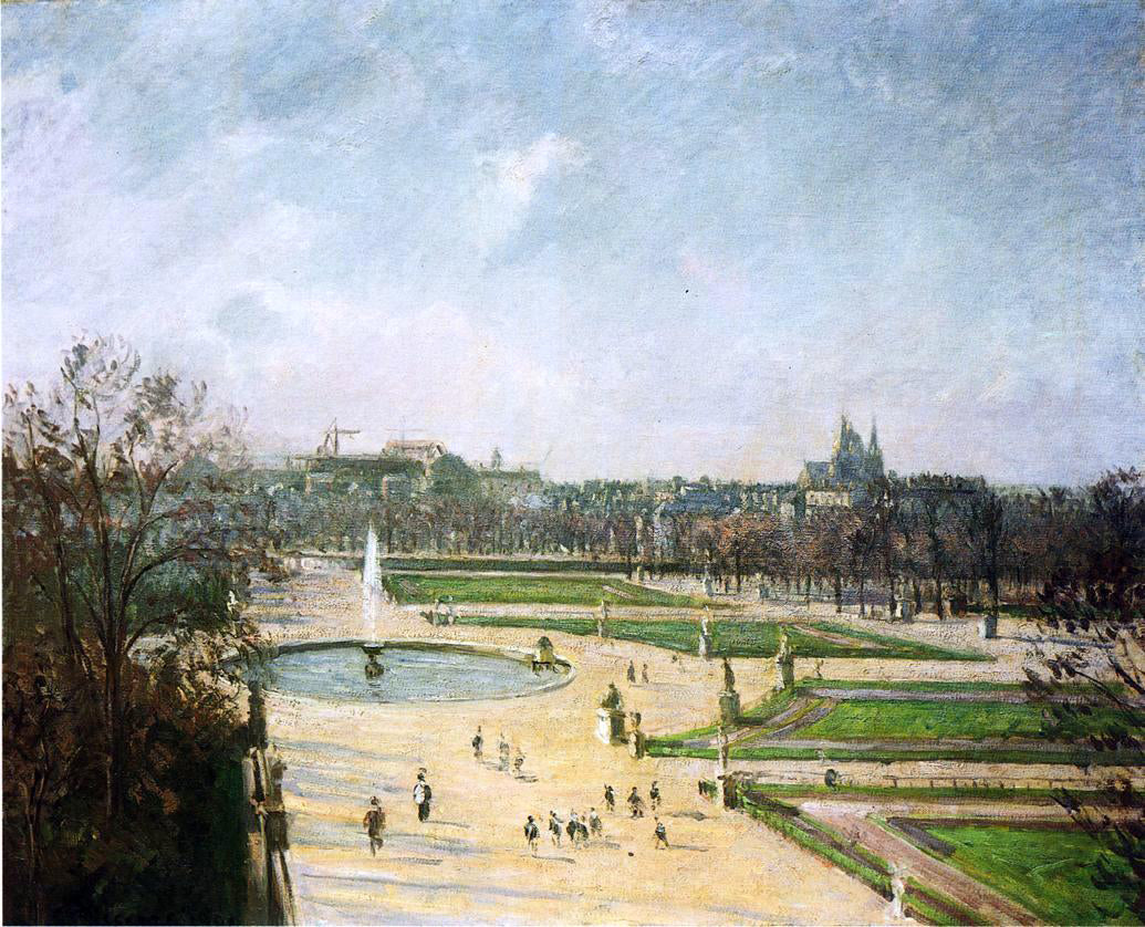  Camille Pissarro The Tuileries Gardens, Afternoon, Sun - Hand Painted Oil Painting
