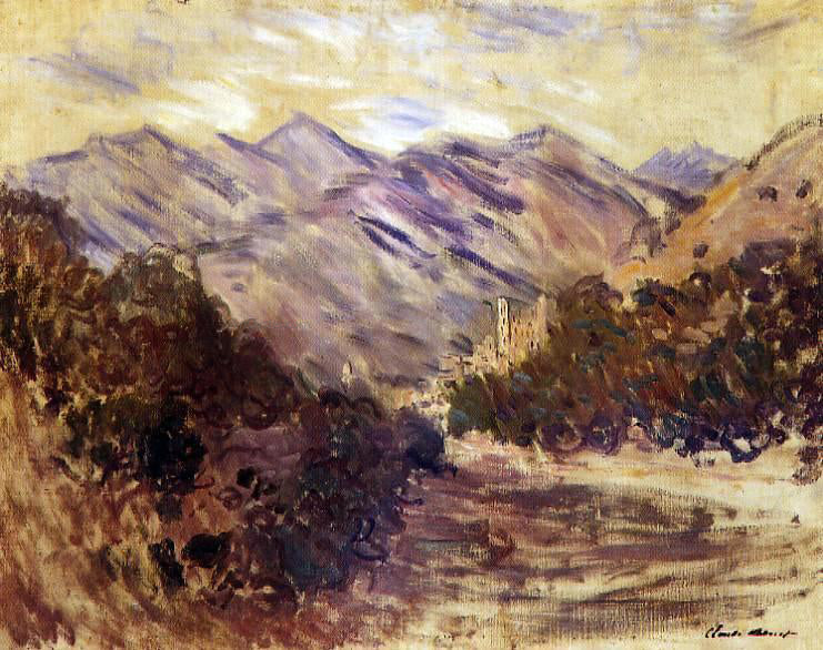  Claude Oscar Monet The Valley of the Nervia with Dolceacqua - Hand Painted Oil Painting