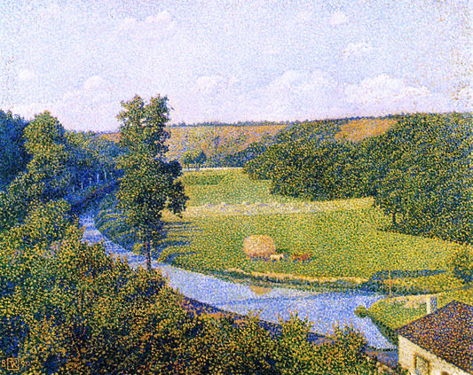  Theo Van Rysselberghe The Valley of the Sambre - Hand Painted Oil Painting