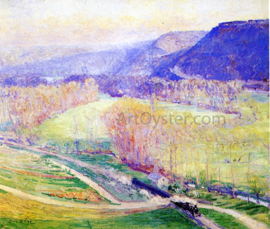  Guy Orlando Rose The Valley of the Seine - Hand Painted Oil Painting