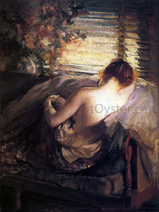  Edmund Tarbell The Venetian Blind - Hand Painted Oil Painting