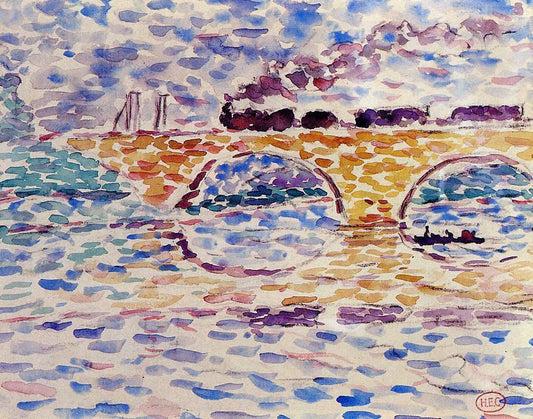  Henri Edmond Cross The Viaduct - Hand Painted Oil Painting