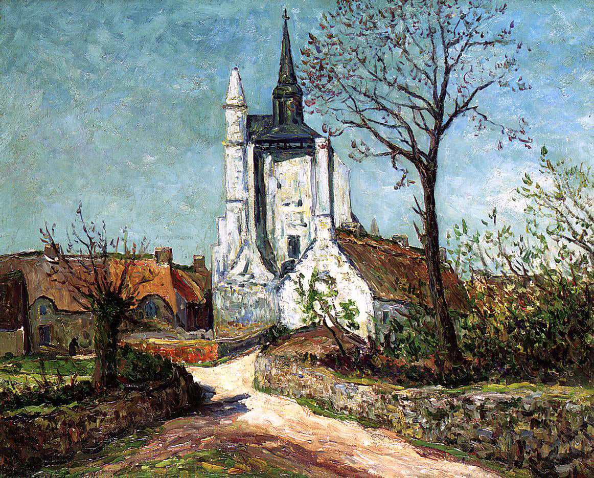  Maxime Maufra The Village and Chapel of Sainte-Avoye (also known as Morbihan) - Hand Painted Oil Painting