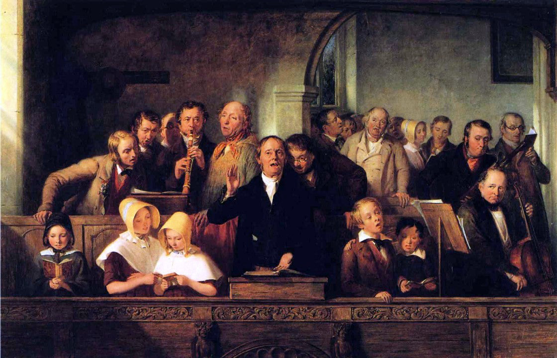  Thomas Webster The Village Choir - Hand Painted Oil Painting