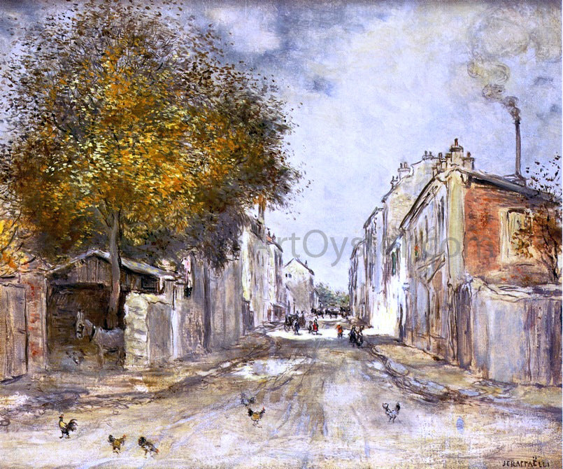  Jean-Francois Raffaelli The Village in Spring - Hand Painted Oil Painting