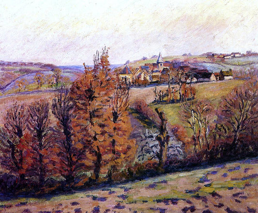  Armand Guillaumin The Village of Crozant - Hand Painted Oil Painting