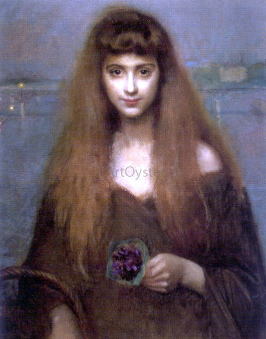  Louis Picard The Violet Seller - Hand Painted Oil Painting