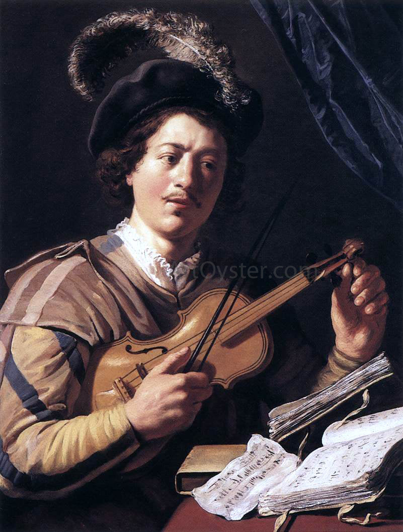  Jan Lievens The Violin Player - Hand Painted Oil Painting