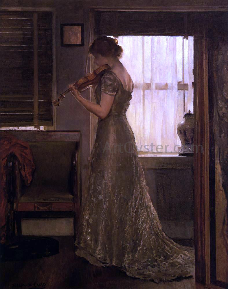  Joseph DeCamp The Violinist (also known as The Violin: Girl with a Violin III) - Hand Painted Oil Painting