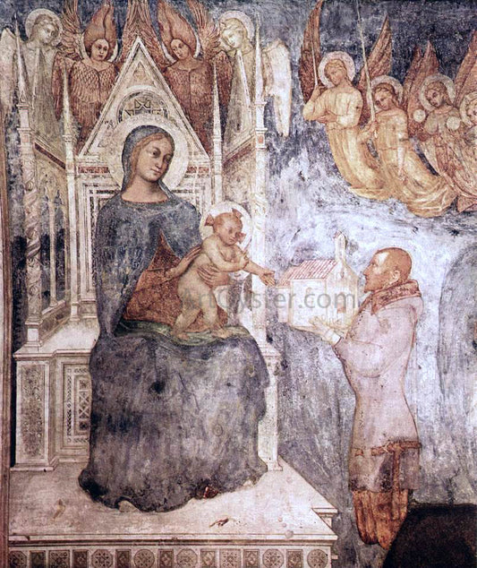  Unknown (4) Masters The Virgin and Donor - Hand Painted Oil Painting