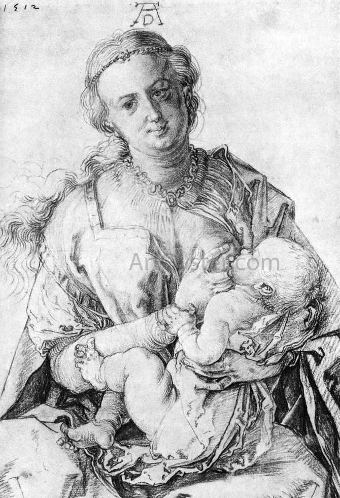  Albrecht Durer The Virgin Nursing the Child - Hand Painted Oil Painting
