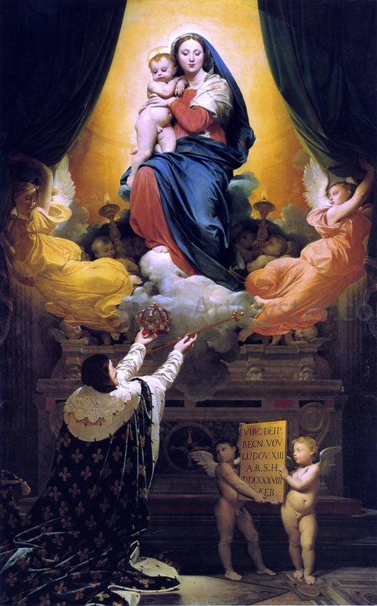  Jean-Auguste-Dominique Ingres The Vow of Louis XIII - Hand Painted Oil Painting