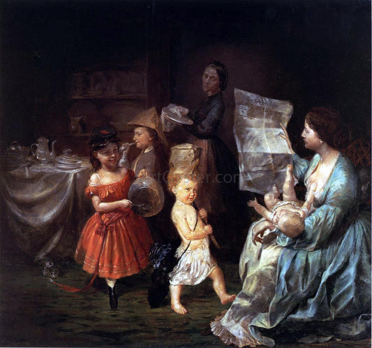  Lilly Martin Spencer The War Spirit at Home: Celebrating the Battle at Vicksburg - Hand Painted Oil Painting