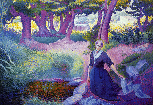  Henri Edmond Cross The Washerwoman - Hand Painted Oil Painting