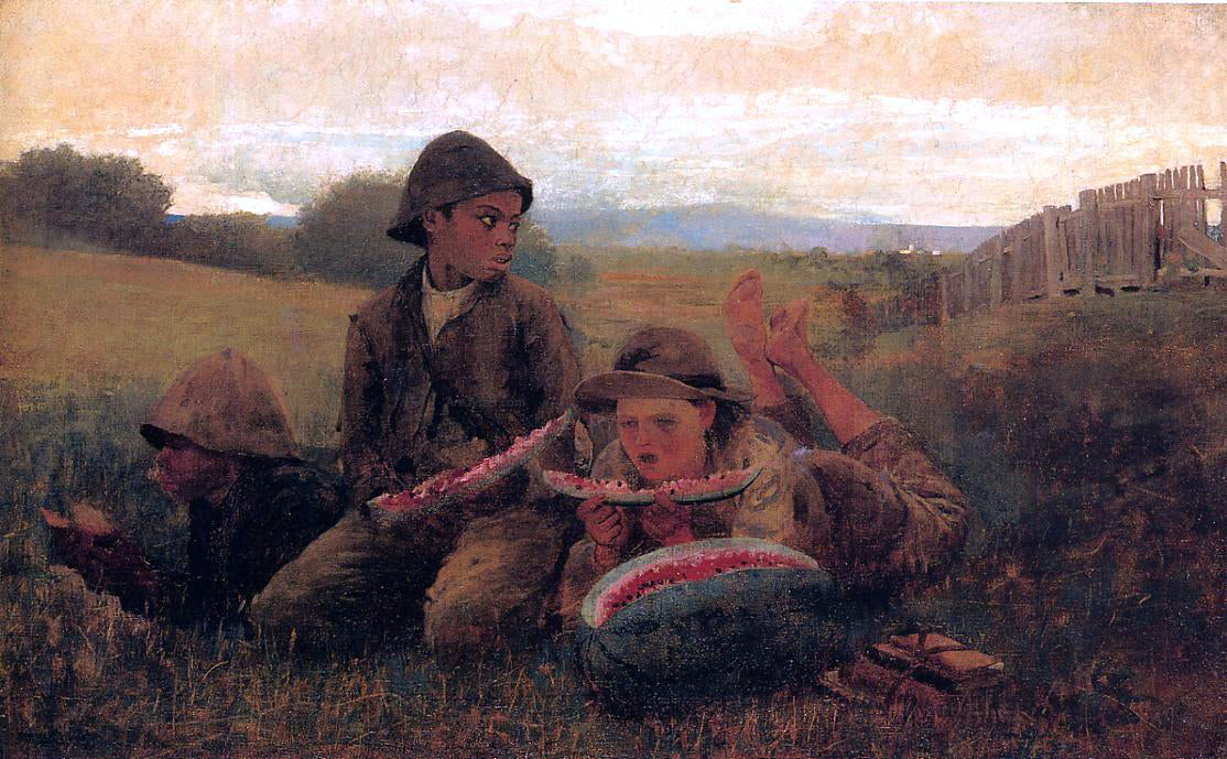  Winslow Homer The Watermelon Boys - Hand Painted Oil Painting