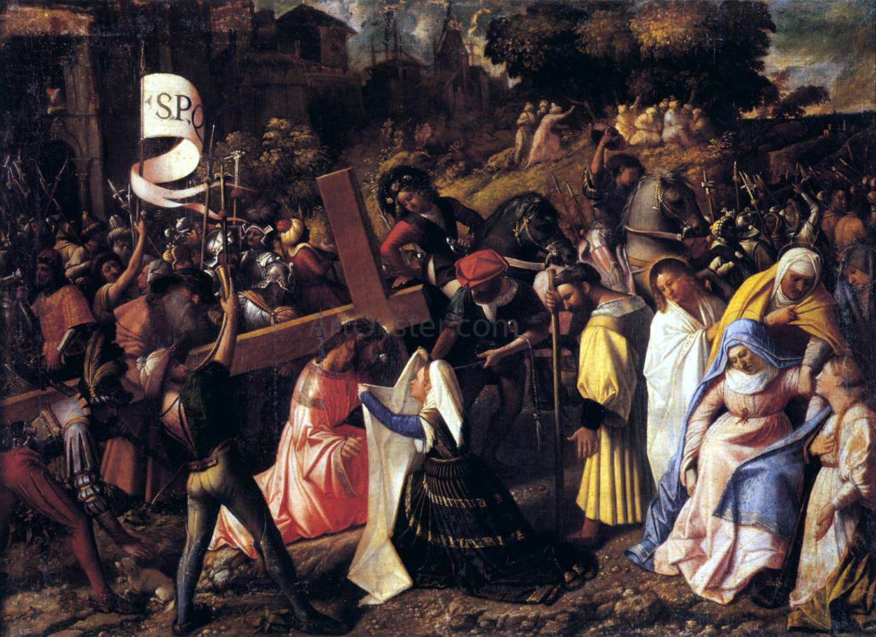  Giovanni Cariani The Way to Calvary - Hand Painted Oil Painting
