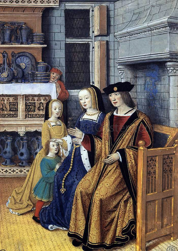  Jean Bourdichon The Wealthy Man - Hand Painted Oil Painting