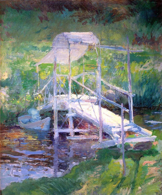  John Twachtman The White Bridge - Hand Painted Oil Painting