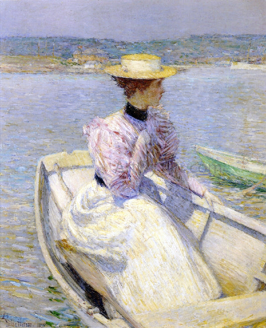  Frederick Childe Hassam The White Dory - Hand Painted Oil Painting