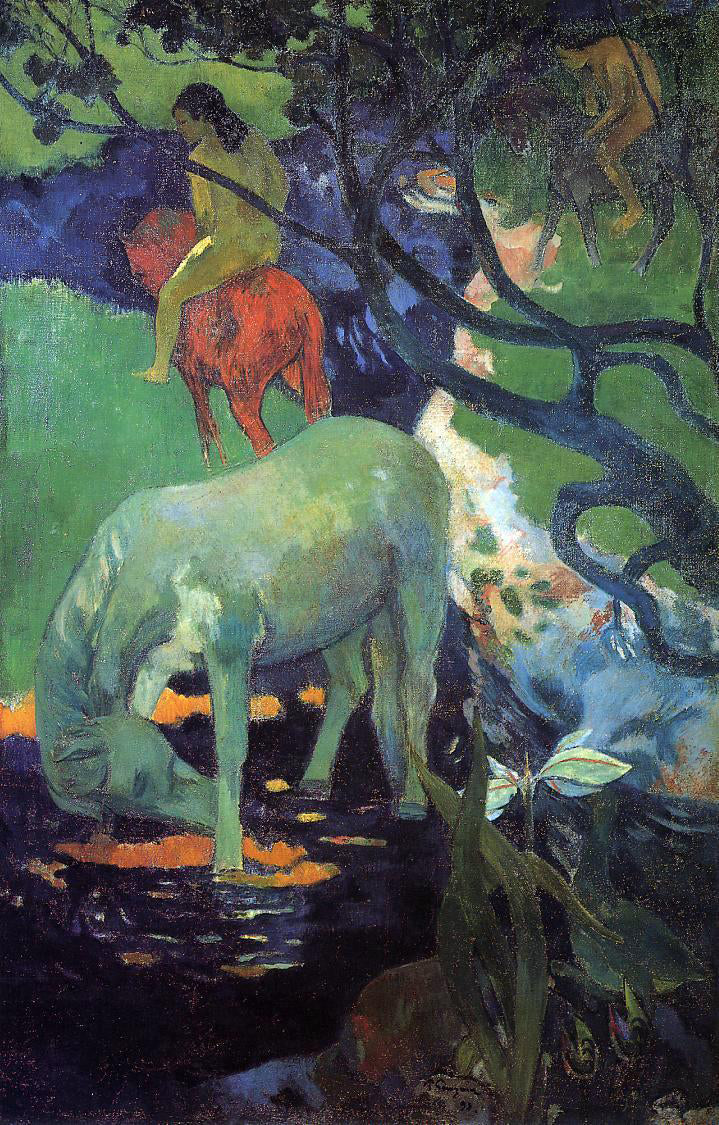  Paul Gauguin The White Horse - Hand Painted Oil Painting