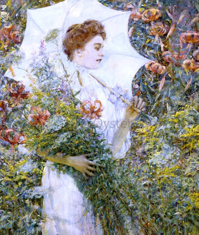  Robert Lewis Reid The White Parasol - Hand Painted Oil Painting