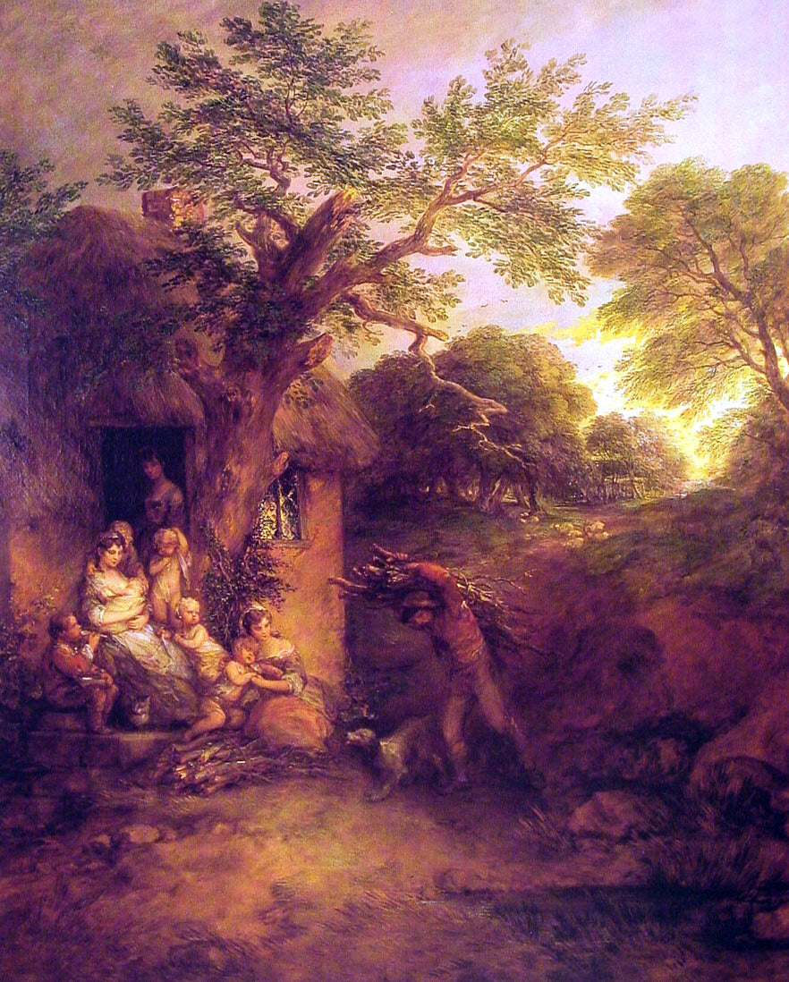  Thomas Gainsborough The Woodcutters' Return - Hand Painted Oil Painting