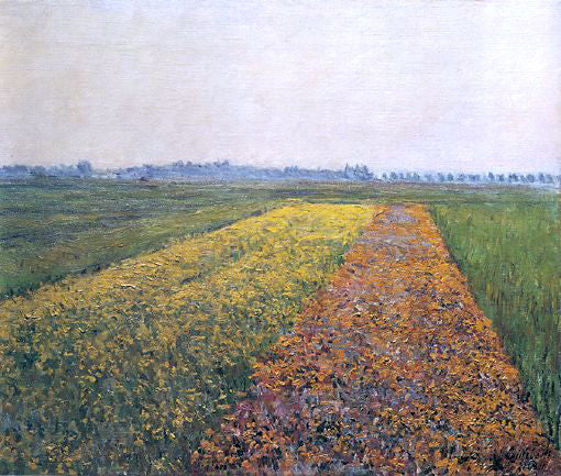  Gustave Caillebotte The Yellow Fields at Gennevilliers - Hand Painted Oil Painting