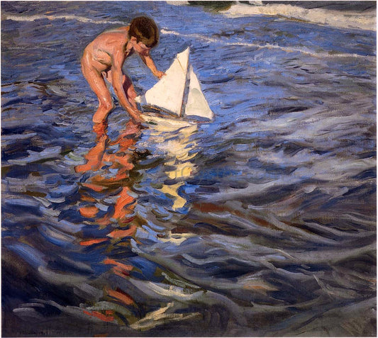  Joaquin Sorolla Y Bastida The Young Yachtsman - Hand Painted Oil Painting