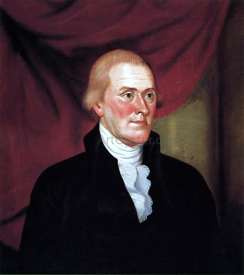  Charles Peale Polk Thomas Jefferson - Hand Painted Oil Painting