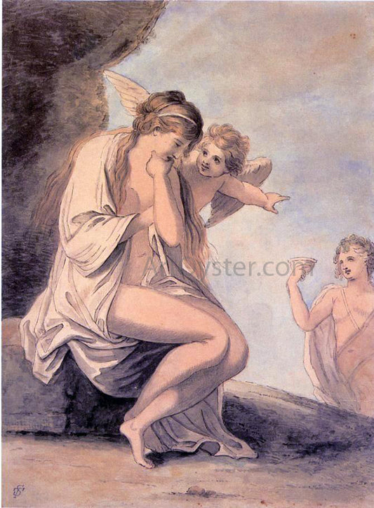 Thomas Sully Three Classical Figures - Hand Painted Oil Painting