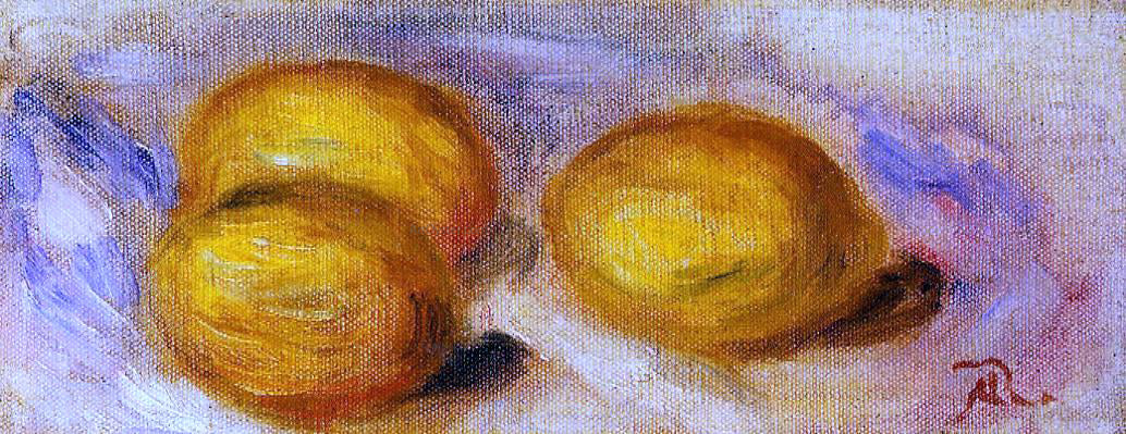  Pierre Auguste Renoir Three Lemons - Hand Painted Oil Painting